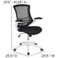 Flash Furniture Swivel Office Chair in Black, , large