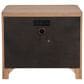 Universal Furniture Modern Walker King Panel Bed with Dresser and Nightstand in Natural Oak with AC Outlets and USB Ports, , large