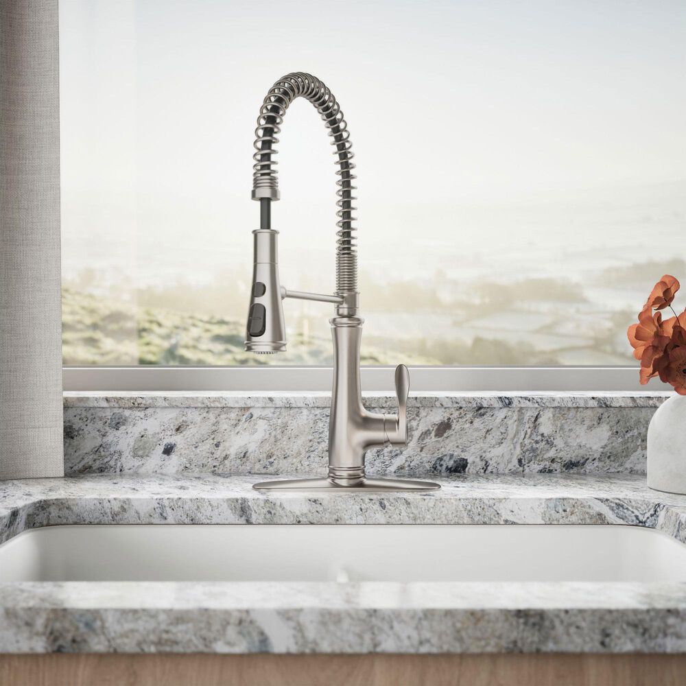 Kohler Bellera Semi-Professional Pull Down Kitchen Sink Faucet in Vibrant Stainless, , large