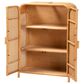 Baxton Studio Curacao 2-Door Rattan Storage Cabinet in Light Honey, , large