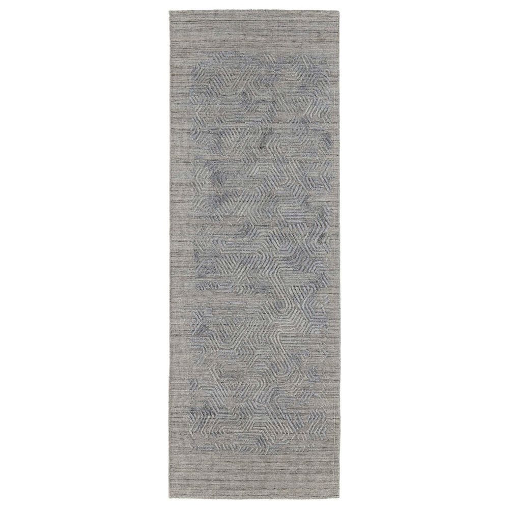 Feizy Elias 2"9" x 10" Blue and Gray Runner, , large