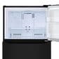 LG 20 Cu. Ft. Top Freezer Refrigerator in Smooth Black, , large