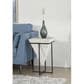 Linden Boulevard Luca Accent End Table in White and Black, , large