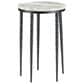 Slatehouse Celia Round Accent Table in Black and White, , large