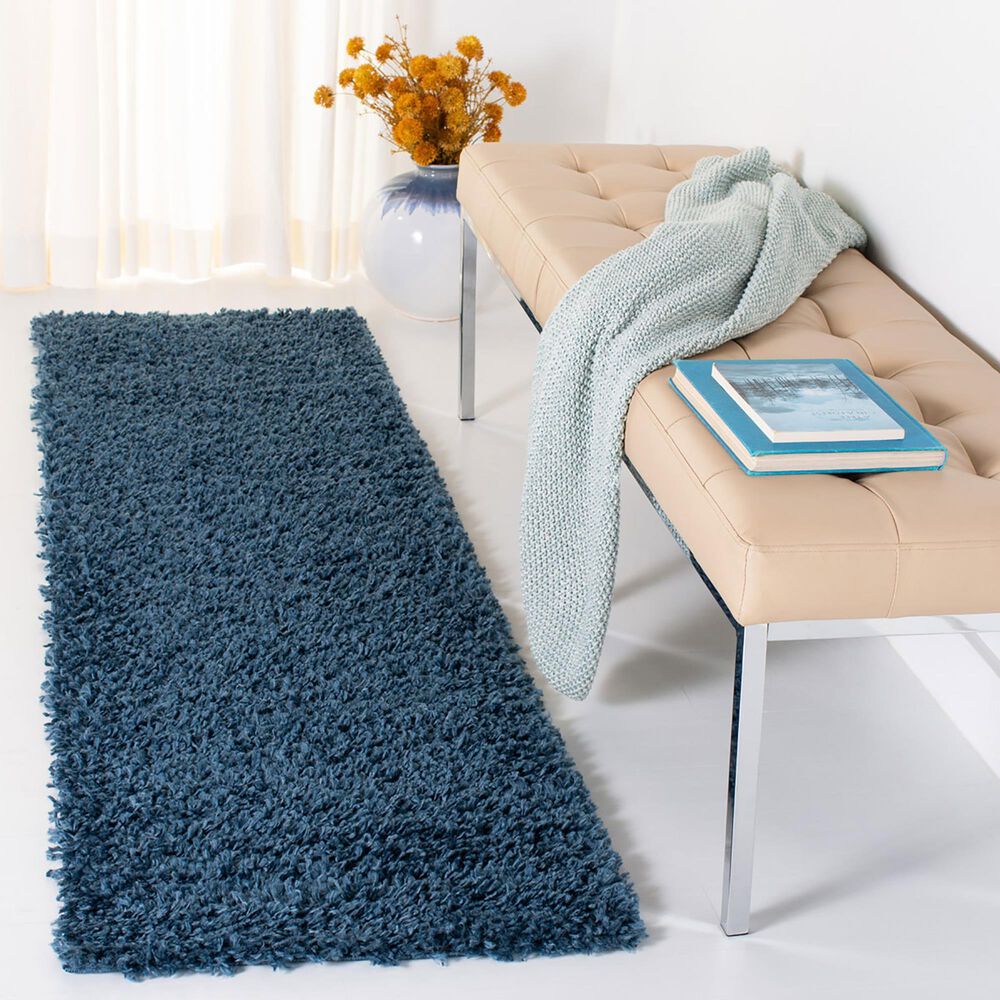Safavieh August Shag AUG200M 2&#39; x 5&#39; Navy Area Rug, , large