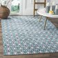 Safavieh Montauk Southwestern 6" x 9" Turquoise and Multicolor Area Rug, , large