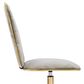 Impressions Vanity Elise Tufted Vanity Chair with Cool Grey Cushion in Gold, , large