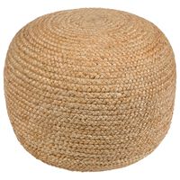 Surya Inc Tropics Pouf in Khaki