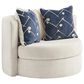 Ashley Padova Swivel Accent Chair in Ivory, , large