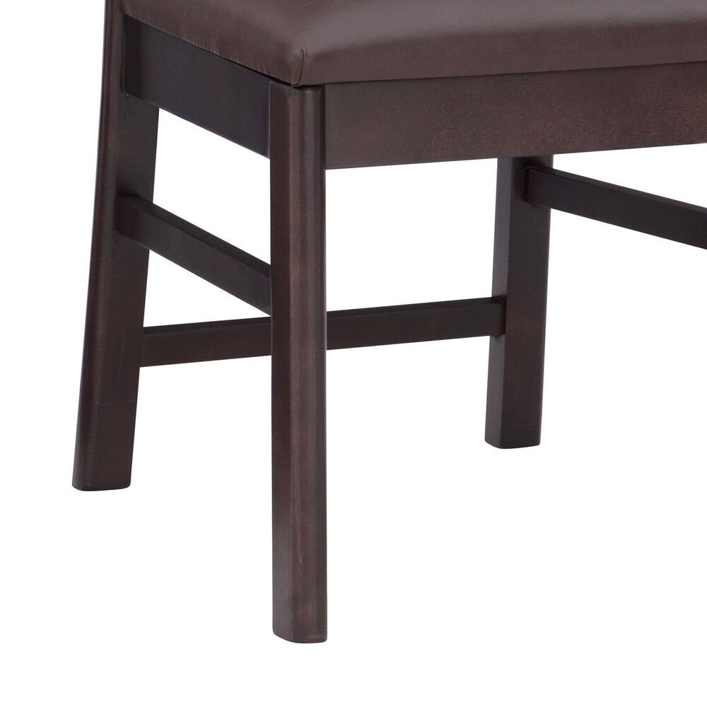 Linon Home Decor Jesper Side Chair in Dark Brown (Set of 2), , large