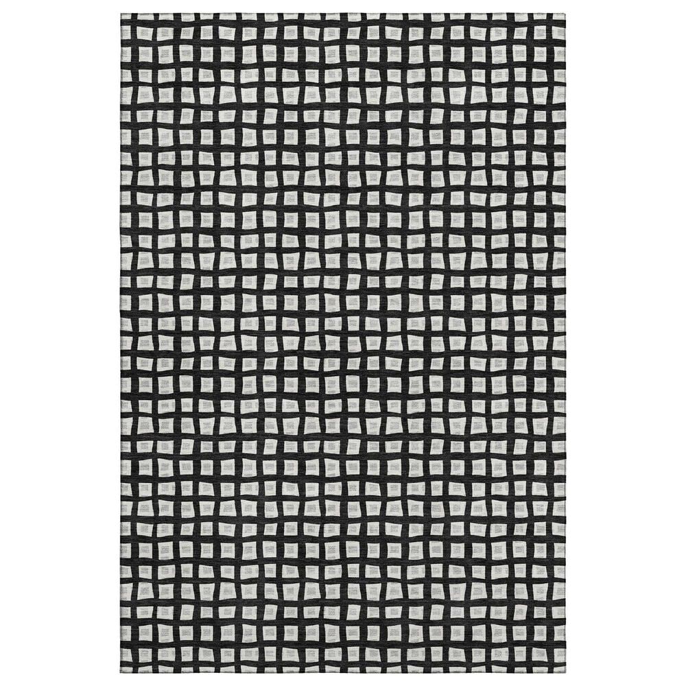 Dalyn Rug Company The Reserve TR4 Black 10" x 14" Indoor/Outdoor Area Rug, , large