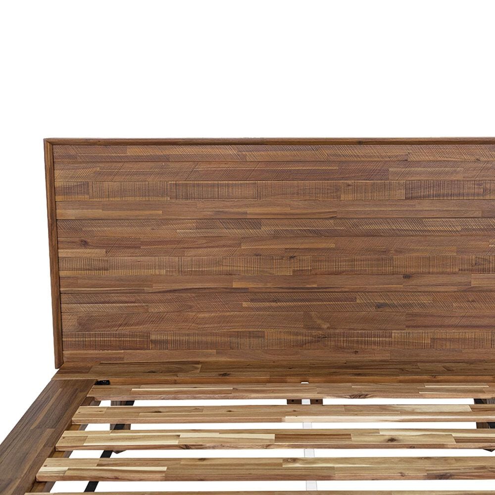 37B Gia King Platform Bed in Warm Pecan, , large