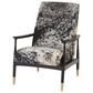 Massoud Draper Arm Chair in Salted Pepper and Capri Coal Haze, , large