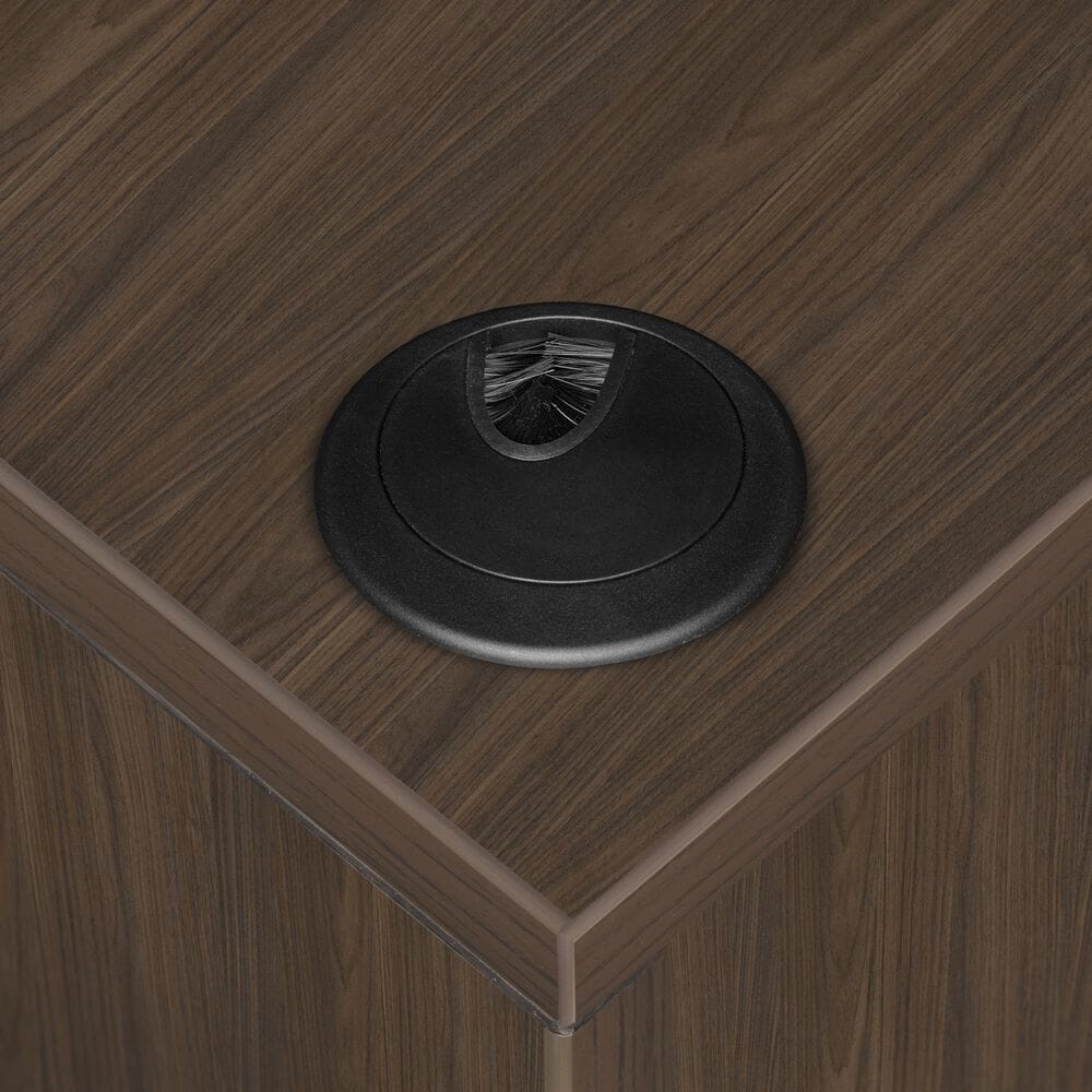 Regency Global Sourcing Legacy 71" Office Desk with Double Full Pedestal in Neo Walnut, , large