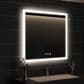 HOMLUX 36" x 36" LED Bathroom Vanity Mirror in Silver, , large