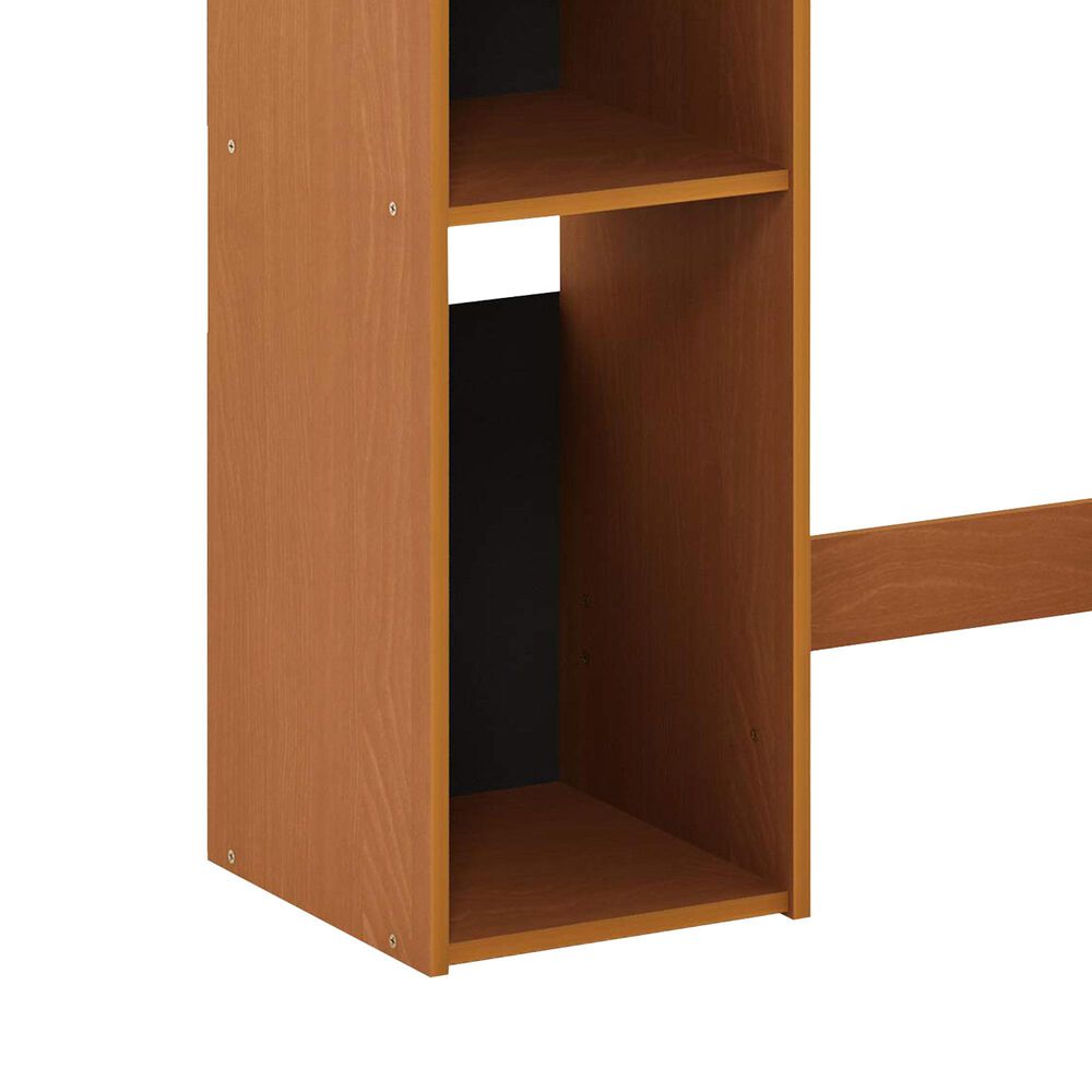 HOMLUX Multipurpose Computer Gaming Desk in Light Cherry and Black, , large