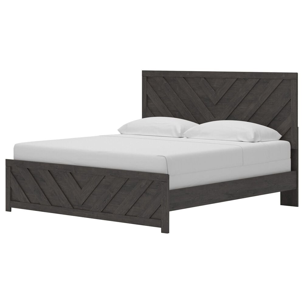 Ashley Prendonea 4-Piece King Bedroom Set in Dark Charcoal, , large