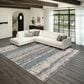 Dalyn Rug Company Winslow WL4 5" x 7"6" Charcoal Indoor/Outdoor Area Rug, , large