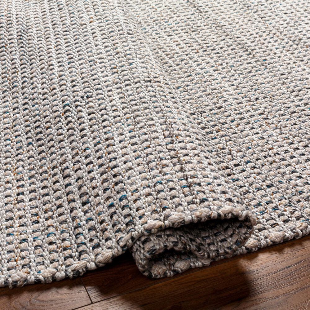 Surya Sara SRU-2304 2&#39;6&quot; x 8&#39; Light Grey Runner, , large