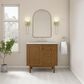 James Martin Laurent 36" Single Bathroom Vanity in Honey Oak with 3 cm Ethereal Noctis Silestone Top and Rectangular Sink, , large