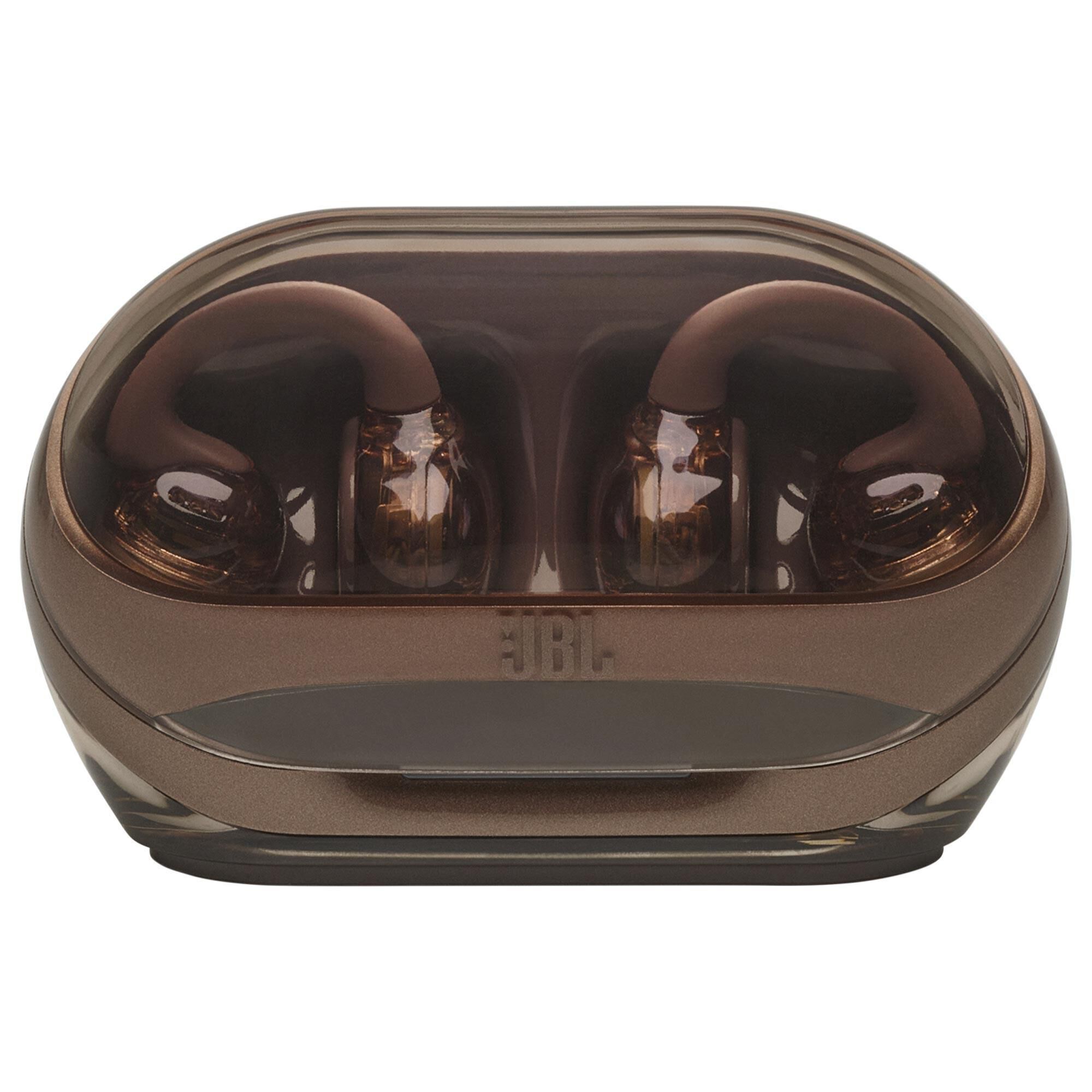 JBL ワイヤレスイヤホン ブラウン JBL Soundgear Clips Open-Ear Headphones in Copper