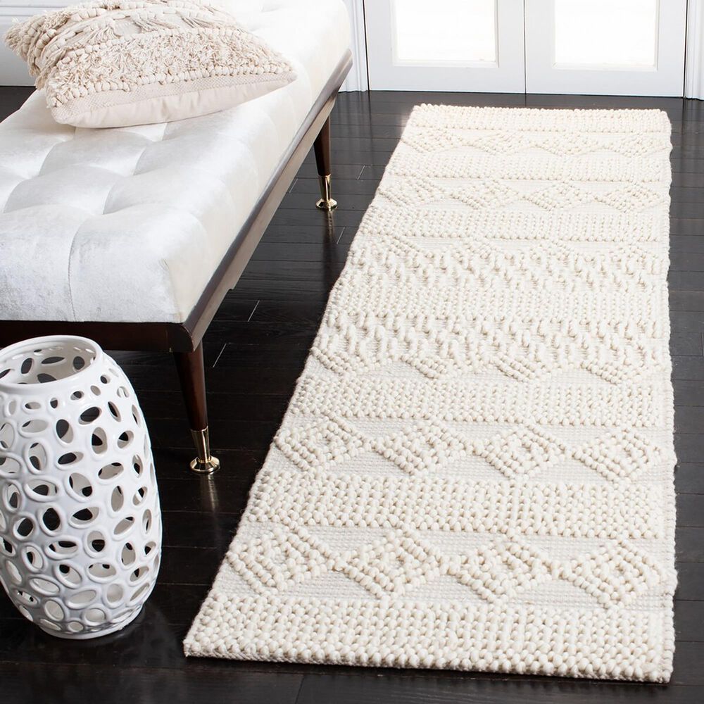 Safavieh Natura NAT102C 2&#39;3&quot; x 22&#39; Ivory Runner, , large