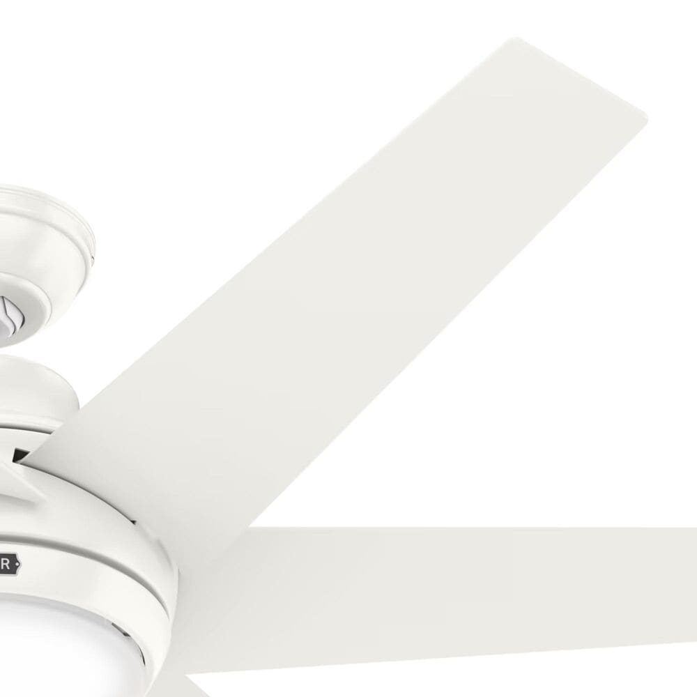 Hunter Sotto 52&quot; Ceiling Fan with LED Lights in Fresh White, , large