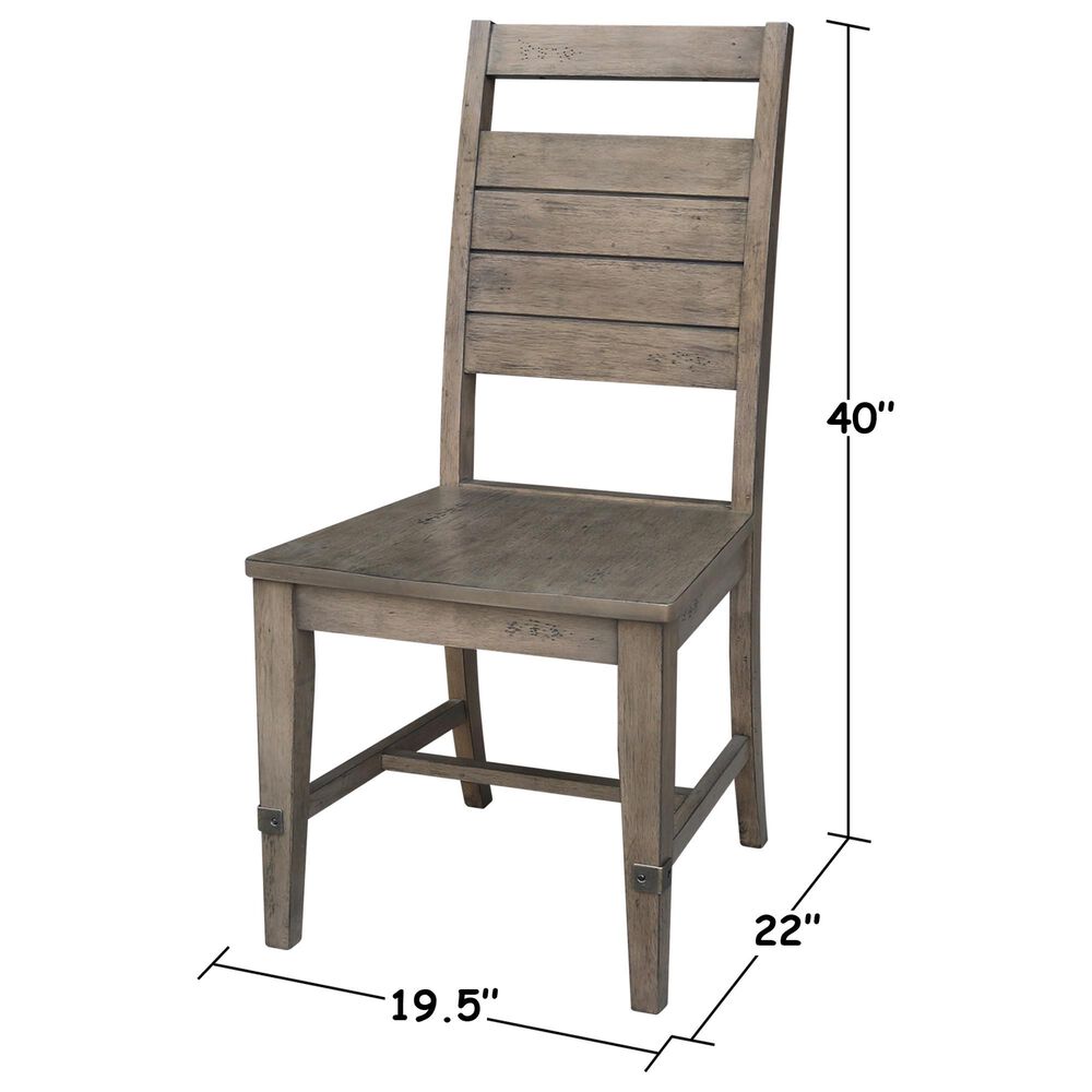 International Concepts Farmhouse Chic Side Chair in Brindle &#40;Set of 2&#41;, , large