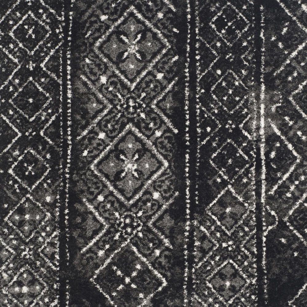 Safavieh Adirondack ADR111C 6&#39; Round Black and Silver Area Rug, , large