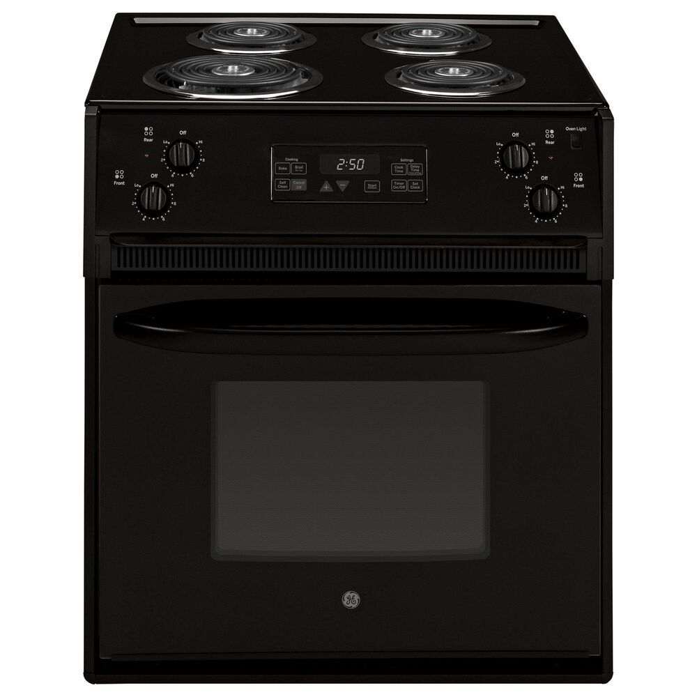 GE Appliances 27" Drop-In Electric Range in Black, , large