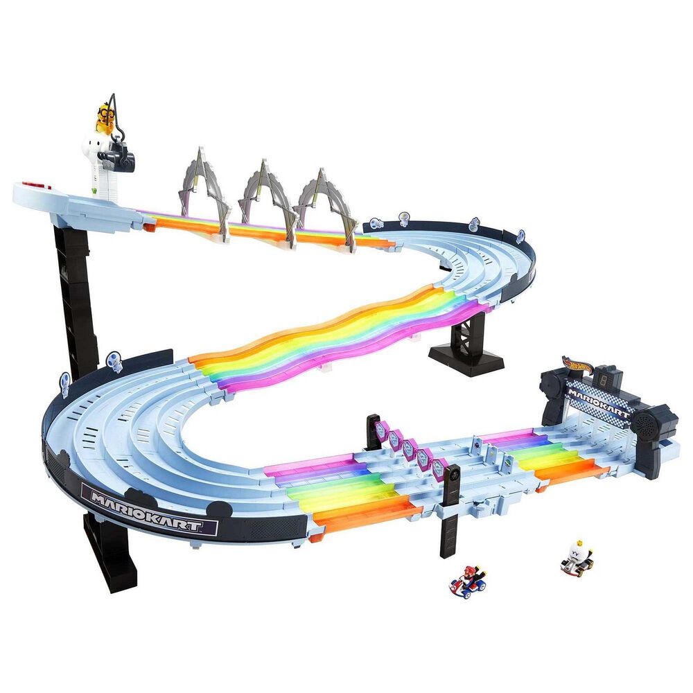 Mattel Mario Kart Rainbow Road Raceway Track Set, , large