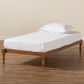 Baxton Studio Iseline Twin Platform Bed Frame in Walnut Brown, , large