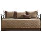 Hampton Park Boone 6-Piece Reversible Daybed Cover Set in Brown, , large