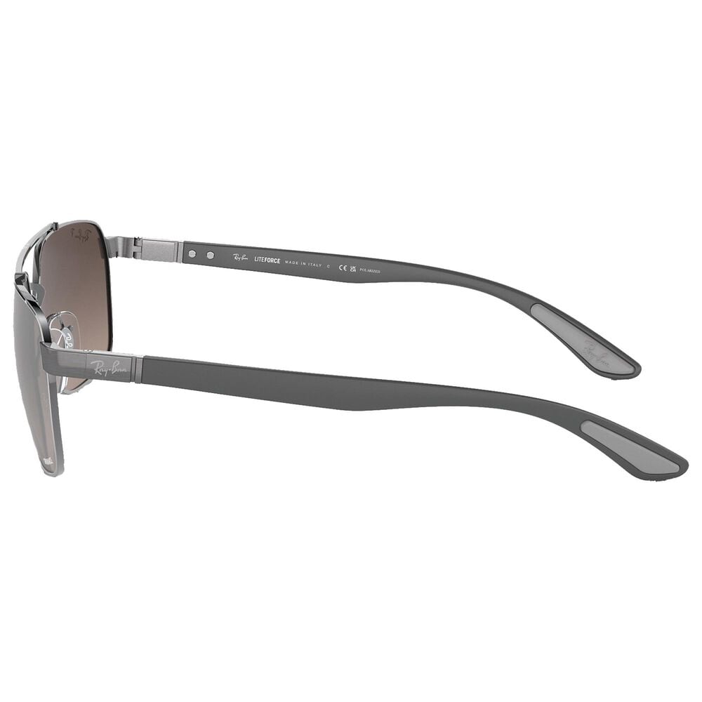 Ray-Ban Sunglasses with Grey Lenses in Polished Gunmetal, , large
