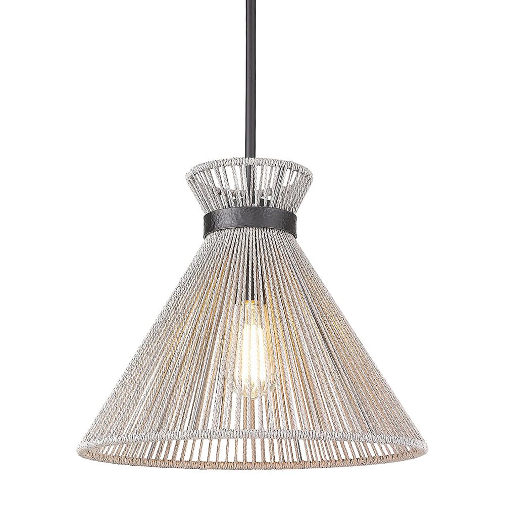 Golden Lighting Avon Medium Pendant in Matte Black, , large