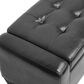 Baxton Studio Manchester Storage Ottoman in Black, , large