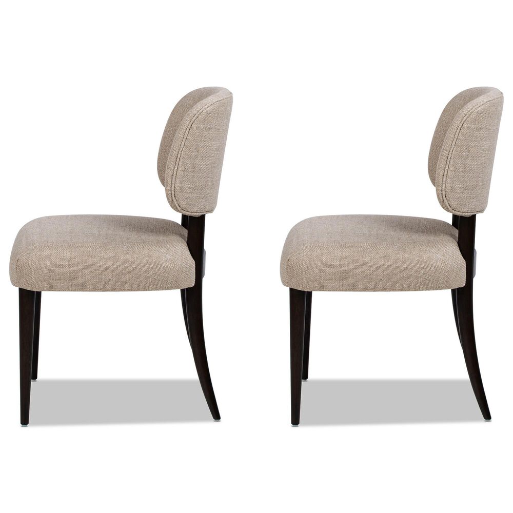 Jennifer Taylor Home Harriet Side Chair with Merino Gray Cushion in Dark Espresso &#40;Set of 2&#41;, , large