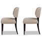 Jennifer Taylor Home Harriet Side Chair with Merino Gray Cushion in Dark Espresso (Set of 2), , large