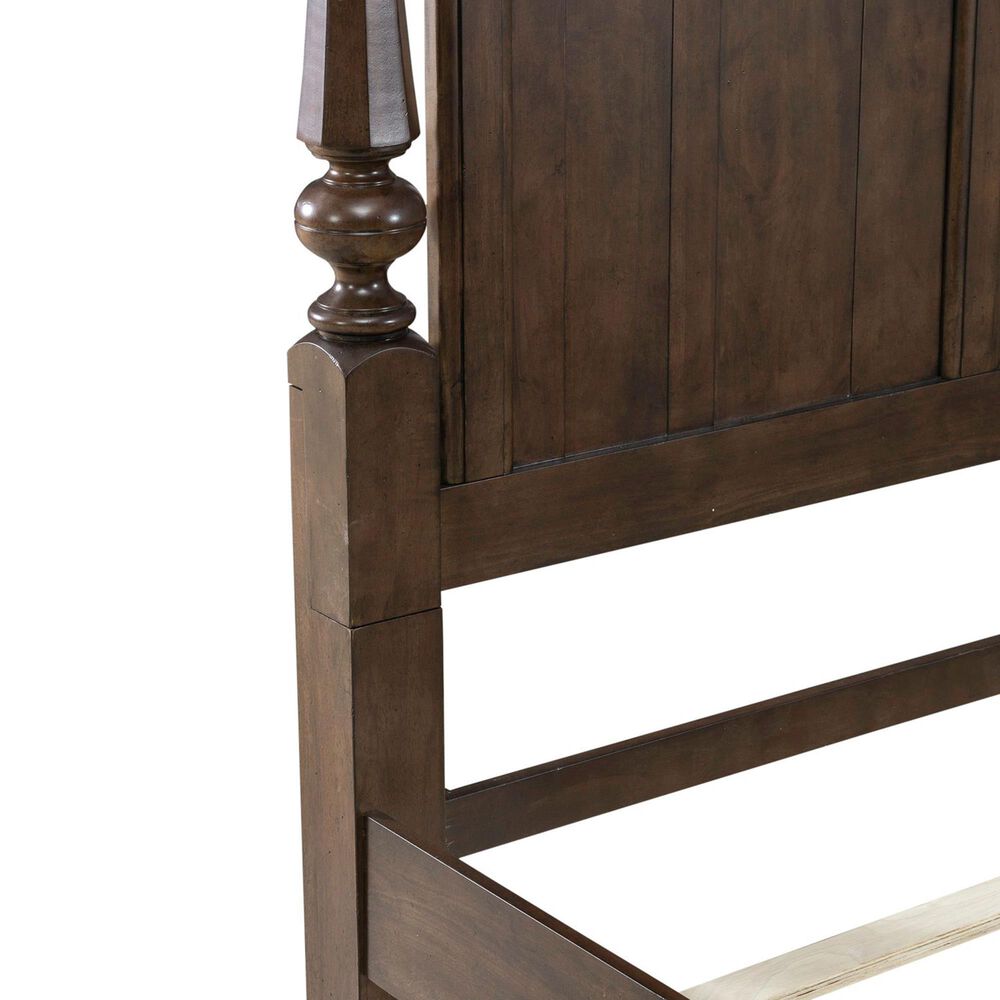 Liberty Furniture Arden Road Queen Poster Bed in Satin Cherry, , large