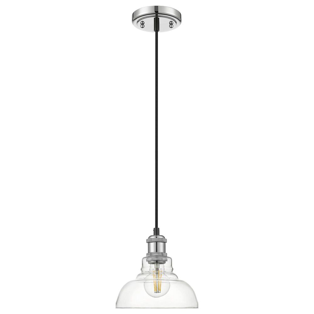 Golden Lighting Carver 1-Light Pendant in Chrome, , large