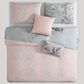 BEBEJAN Peach Leaves on Sage 5-Piece Queen Comforter Set in Sage Green, Bronze Peache and Beige, , large