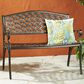 Hearth and Haven Spencer Patio Cast Bench in Copper, , large