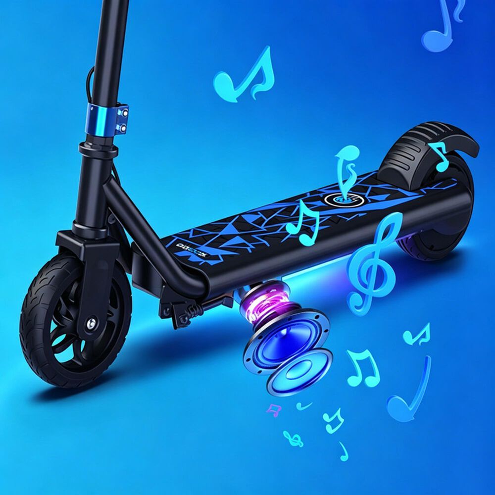 HOMLUX Kids Electric Scooter with 6" Tires in Blue, , large