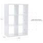Linon Home Decor Galli 6-Shelf Bookcase in White, , large