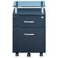 Rta Products Rolling File Cabinet with Glass Top in Graphite, , large