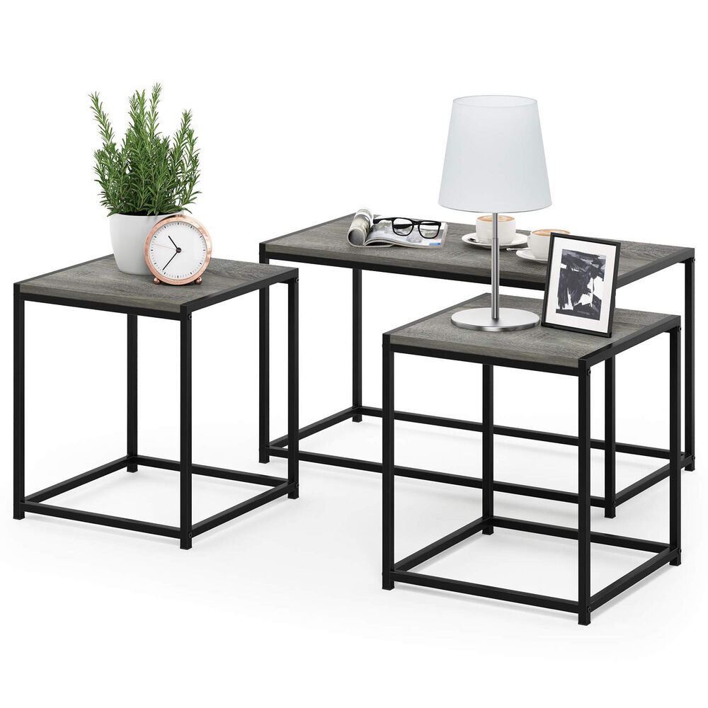 HOMLUX 3-Piece Table Set in French Oak, , large