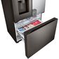 LG 27 cu. Ft 3 Door French Door, Counter Depth with Mirror InstaView Door-In-Door InPrintproof Black Stainless Steel, , large