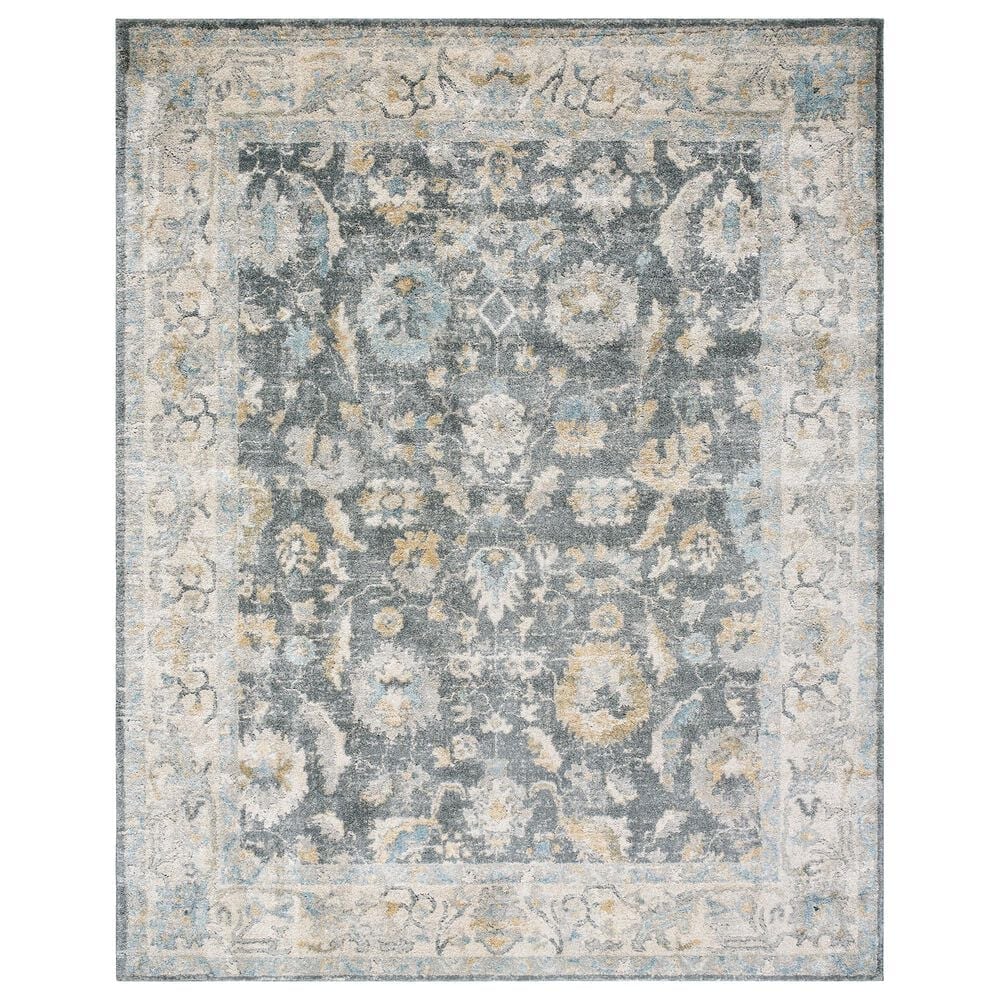 Surya Avellino 9"2" x 12" Light Beige, Gray, Pale Blue, Tan, Deep Teal, Denim and Light Olive Area Rug, , large