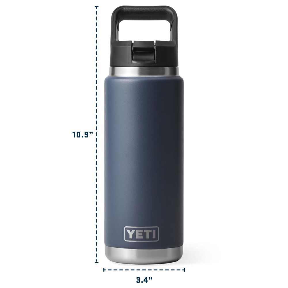 YETI Rambler 26 Oz Water Bottle with Straw Cap in White, , large