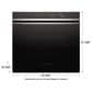 Fisher & Paykel Series 7 30" Contemporary Single Electric Wall Oven with 17 Functions in Stainless Steel and Black, , large